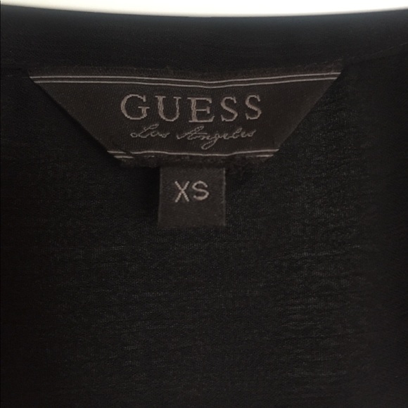 GUESS Los Angeles Sheer Long Sleeve Blouse - Picture 4 of 5